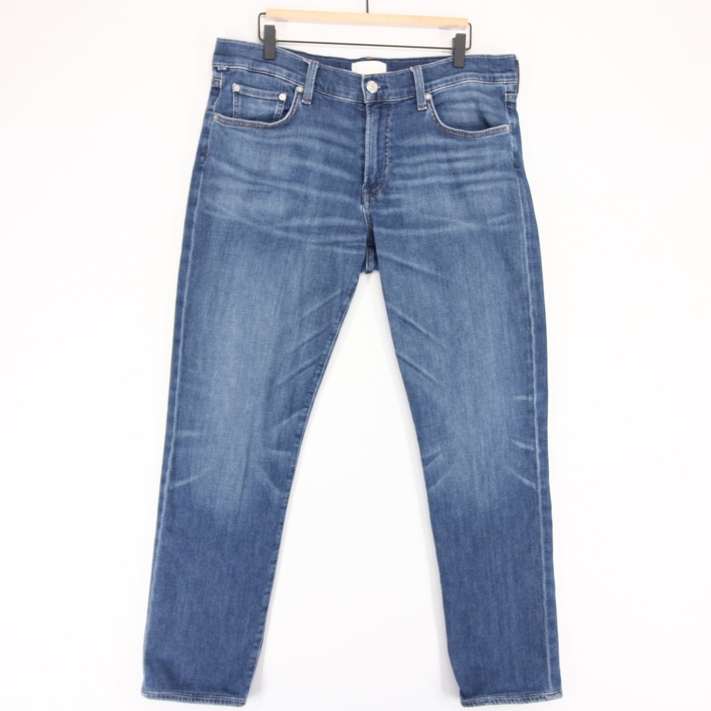 Citizens Of Humanity London Jeans Mens 35 Blue Tapered Slim Stretch Denim
